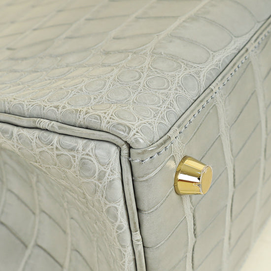 Hermes Bicolor Kelly 25 Verso Retourne Alligator Mississippien Horse Shoe Bag