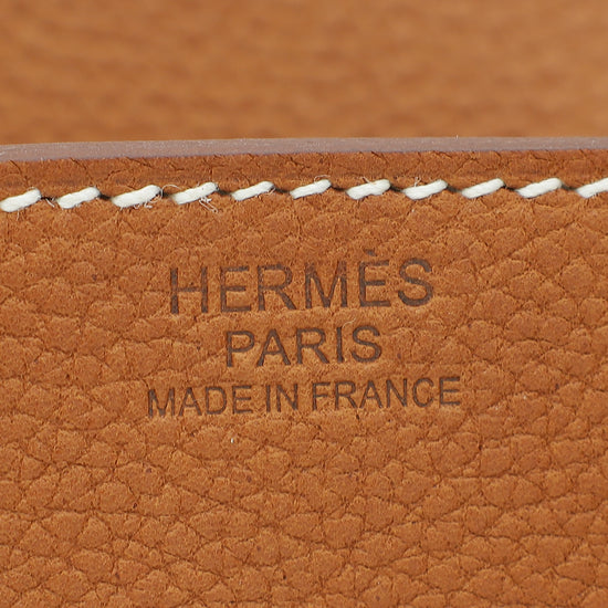 Hermes Fauve Barenia Faubourg Retourne Birkin 30 Bag