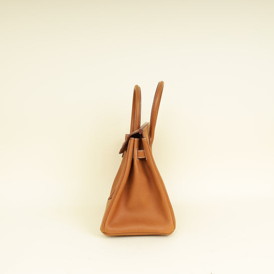 Hermes Fauve Retourne Birkin 30 Bag