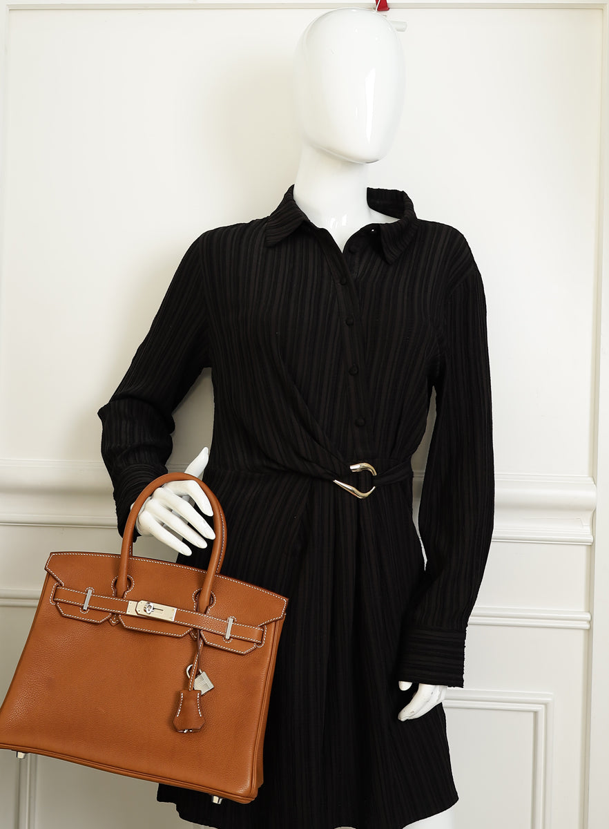 Hermes Fauve Retourne Birkin 30 Bag