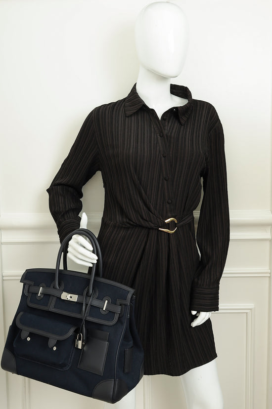 Hermes Bicolor Ltd. Ed Cargo Birkin 35 Bag-Hermes-THE CLOSET