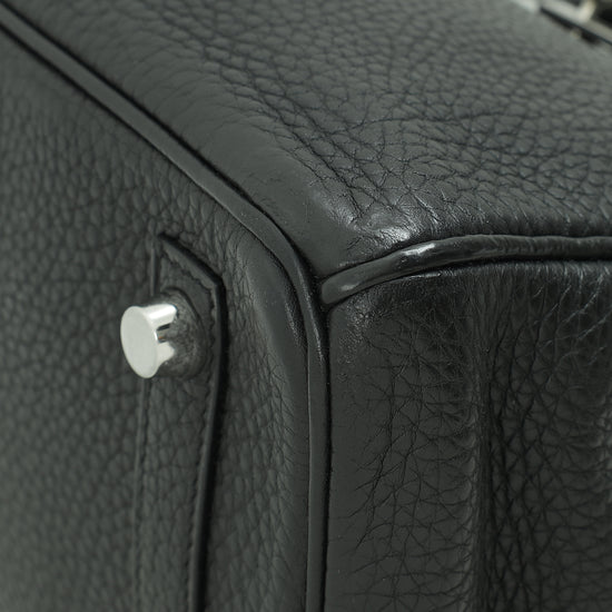 Hermes Noir Retourne Birkin 25 Bag