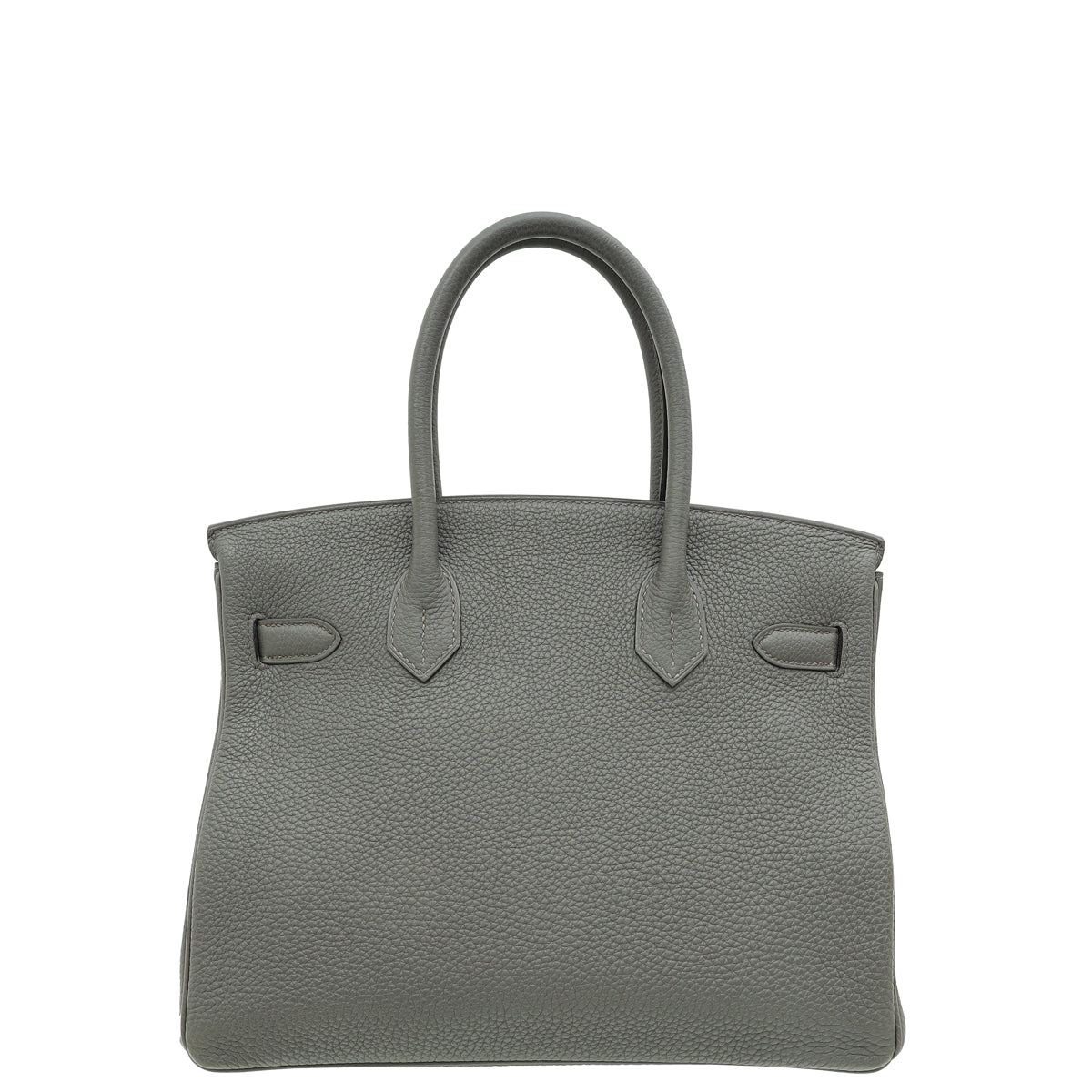 Hermes Gris Etain Retourne Birkin 30 Bag-Hermes-THE CLOSET