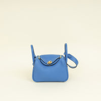 Hermes Bleu Royal Mini Lindy Bag
