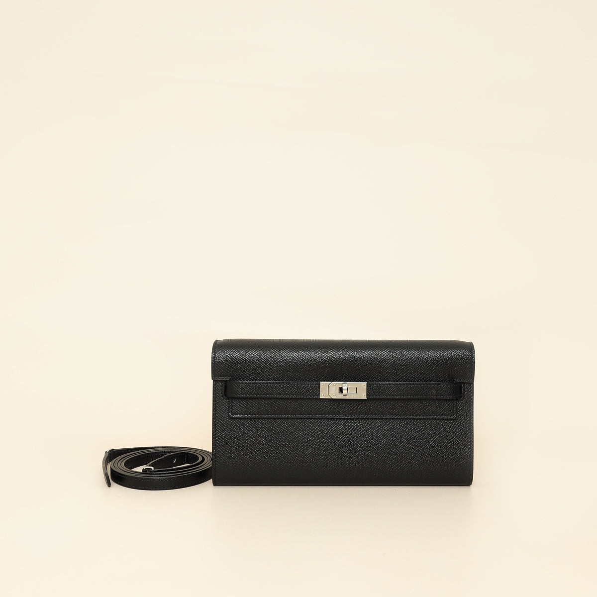 Hermes Noir Kelly To Go Wallet