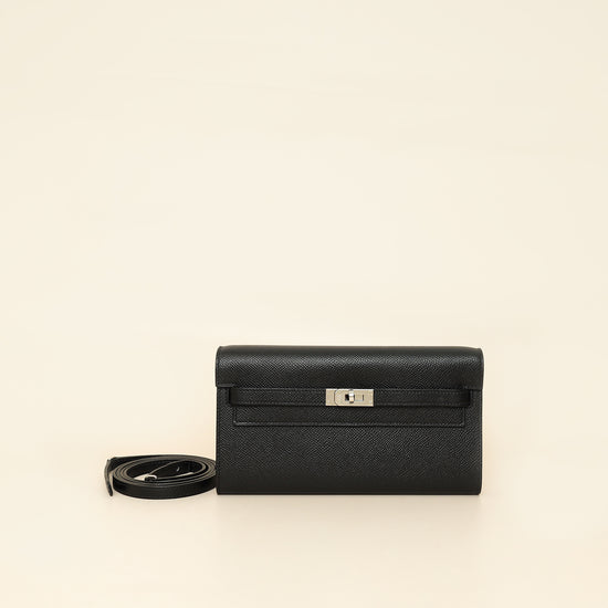 Hermes Noir Kelly To Go Wallet