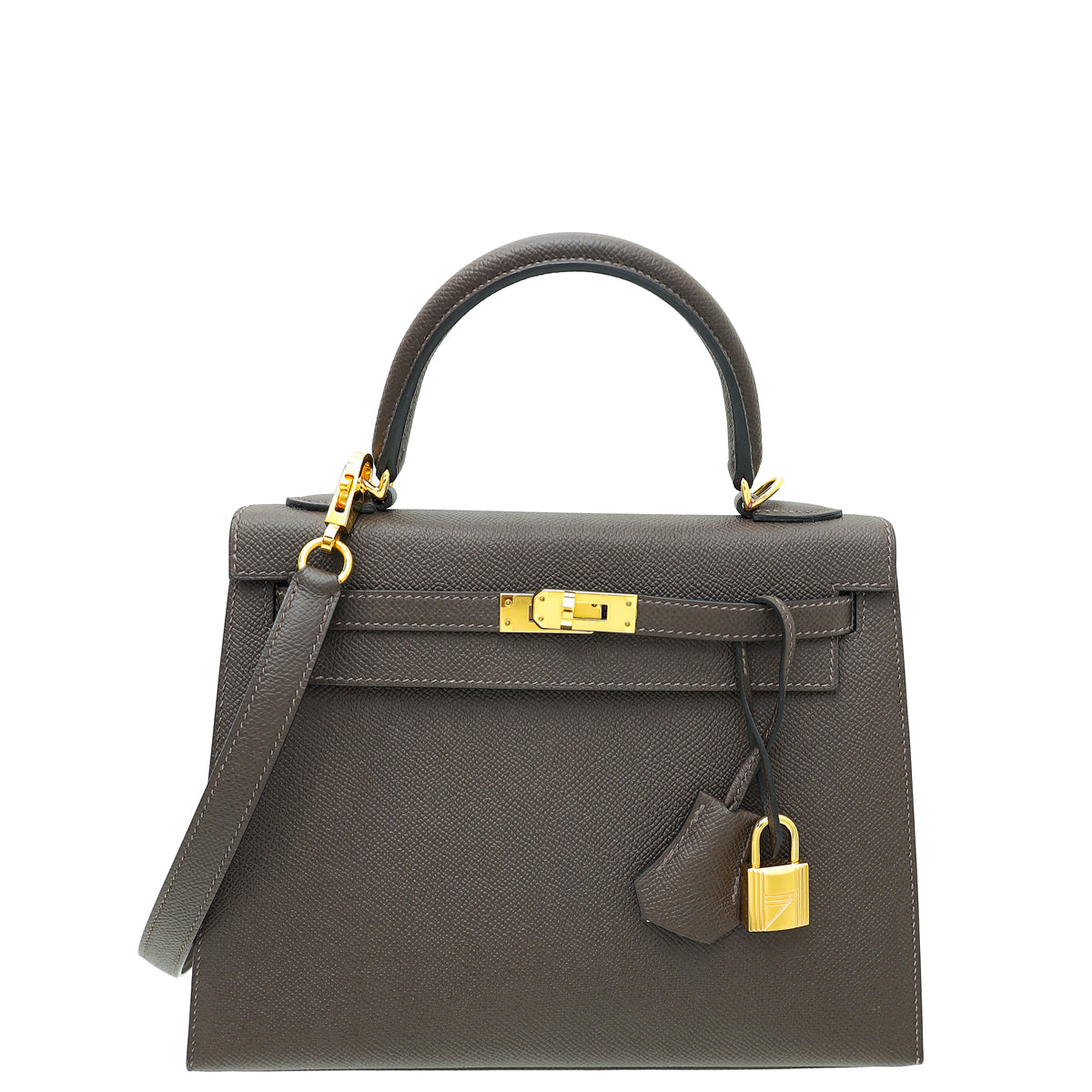 Hermes Chocolate Sellier Kelly 25 Bag-Hermes-THE CLOSET