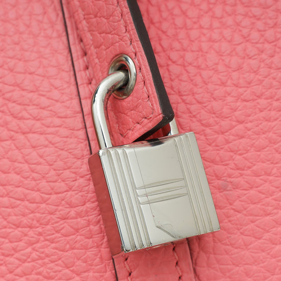 Hermes Rose Azalee Picotin Lock 18 Bag