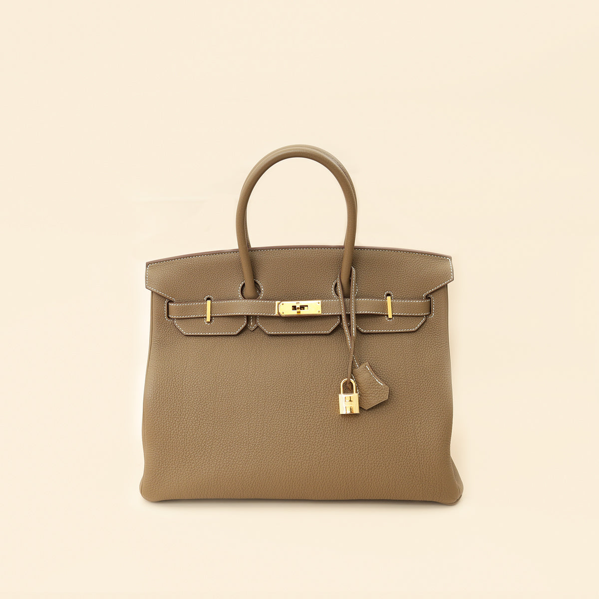 Hermes Etoupe Retourne Birkin 35 Bag-Hermes-THE CLOSET
