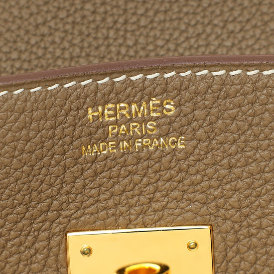 Hermes Etoupe Retourne Birkin 35 Bag-Hermes-THE CLOSET
