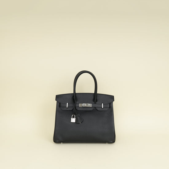 Hermes Noir Birkin 30 Bag