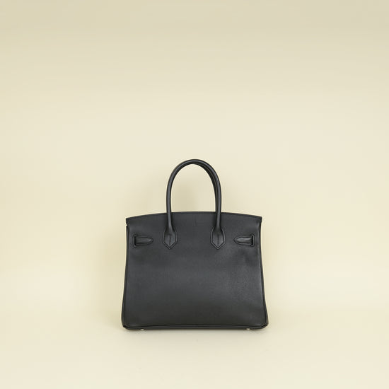Hermes Noir Birkin 30 Bag