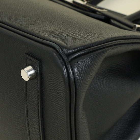 Hermes Noir Birkin 30 Bag