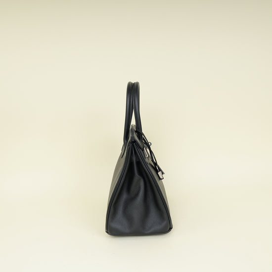 Hermes Noir Birkin 30 Bag
