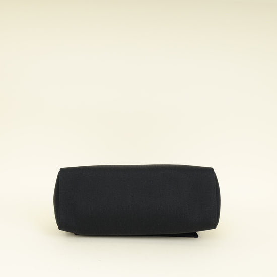 Hermes Noir Herbag Zip 31 PM Retourne Bag W/Twilly