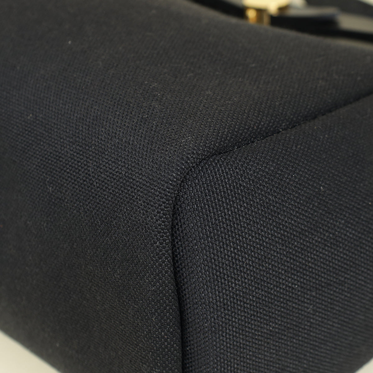 Hermes Noir Herbag Zip 31 PM Retourne Bag W/Twilly