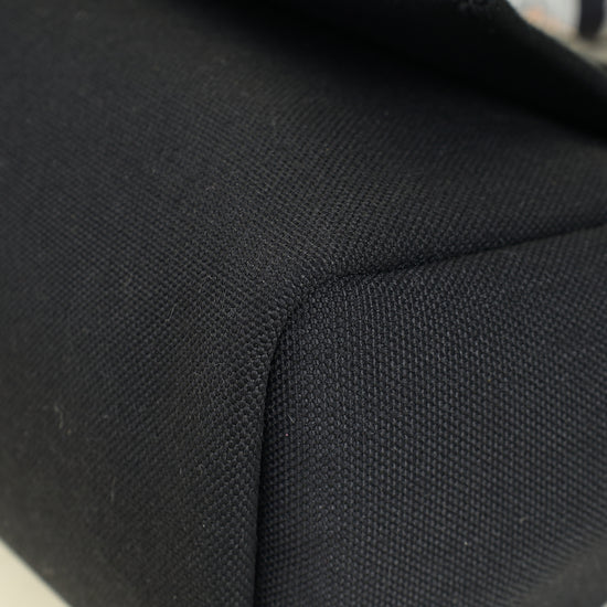 Hermes Noir Herbag Zip 31 PM Retourne Bag W/Twilly