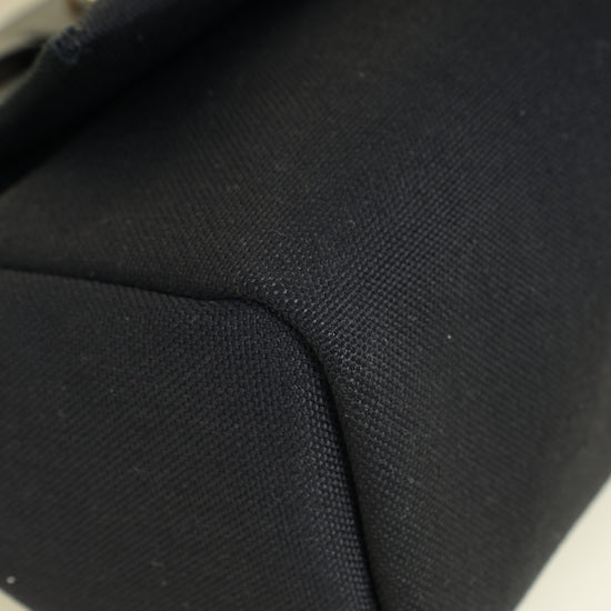 Hermes Noir Herbag Zip 31 PM Retourne Bag W/Twilly