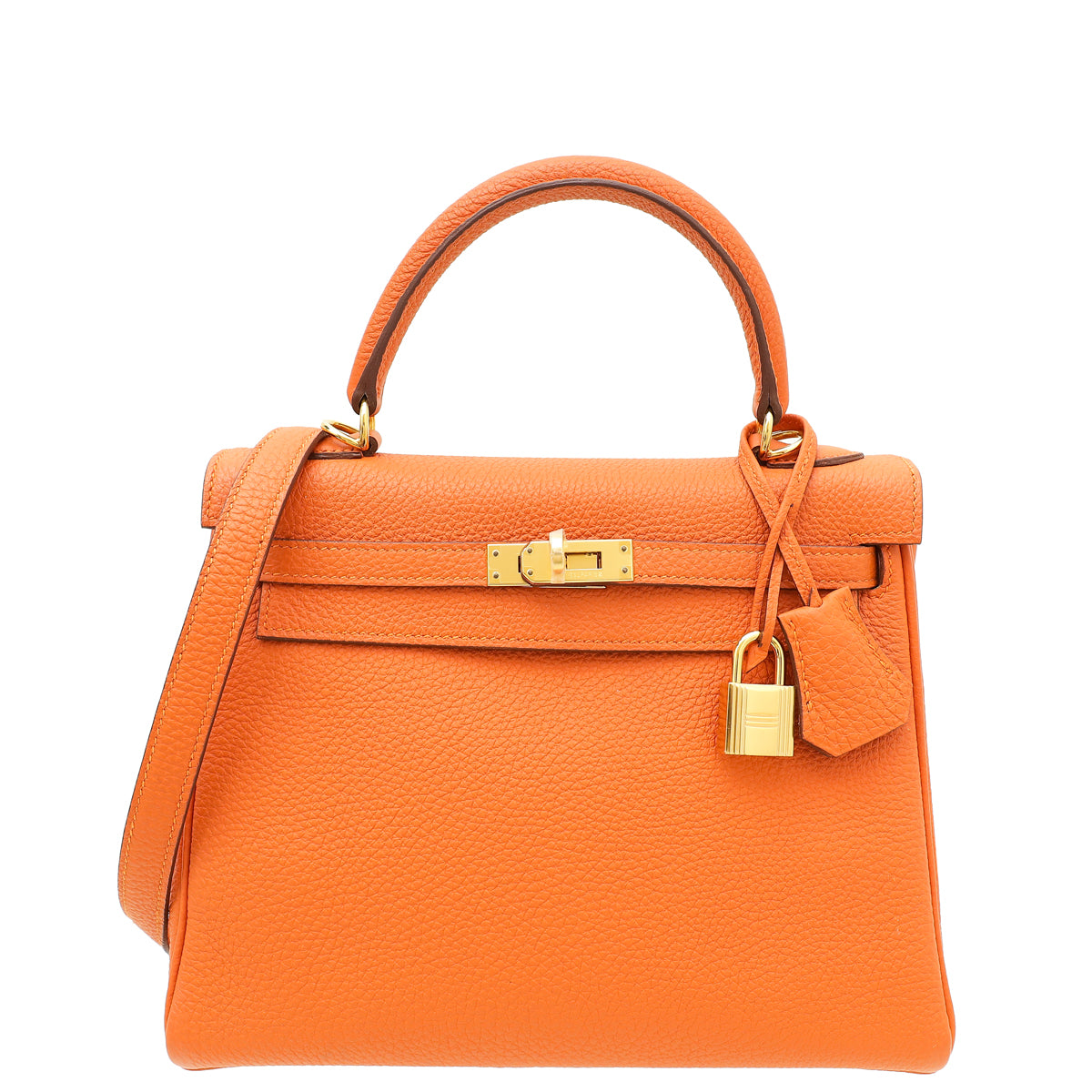 Hermes Orange Retourne Kelly 25 Bag-Hermes-THE CLOSET