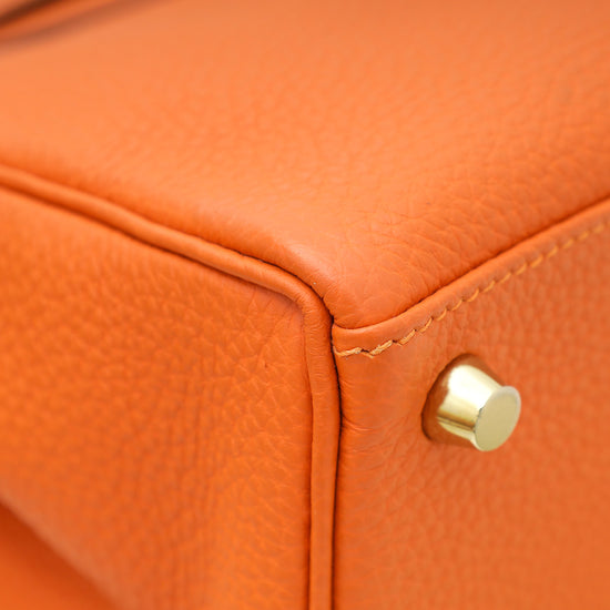 Hermes Orange Retourne Kelly 25 Bag