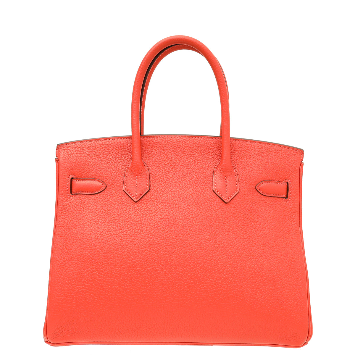 Hermes Rouge Pivoine Retourne Birkin 30 Bag