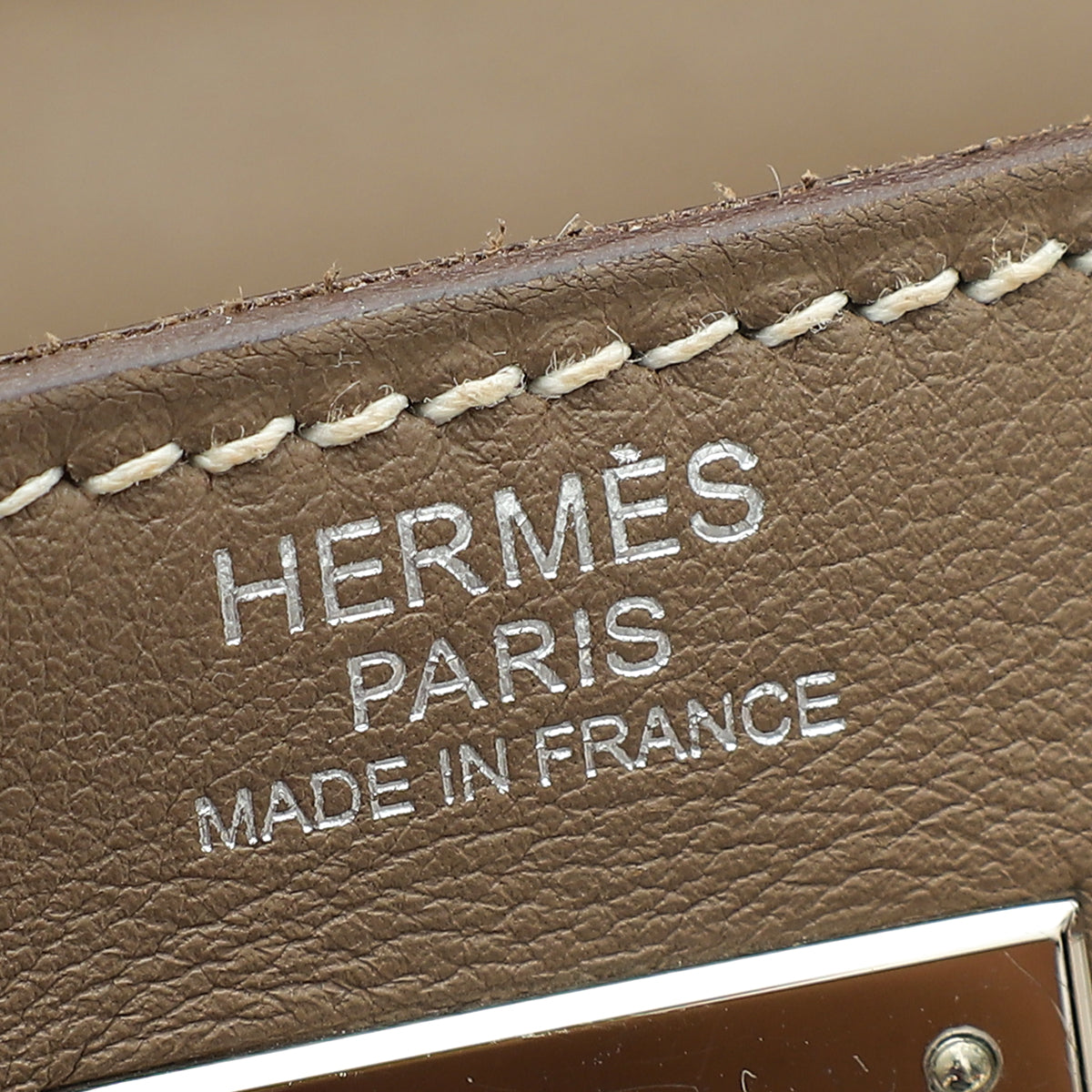 Hermes Etoupe Retourne Kelly 32 Bag