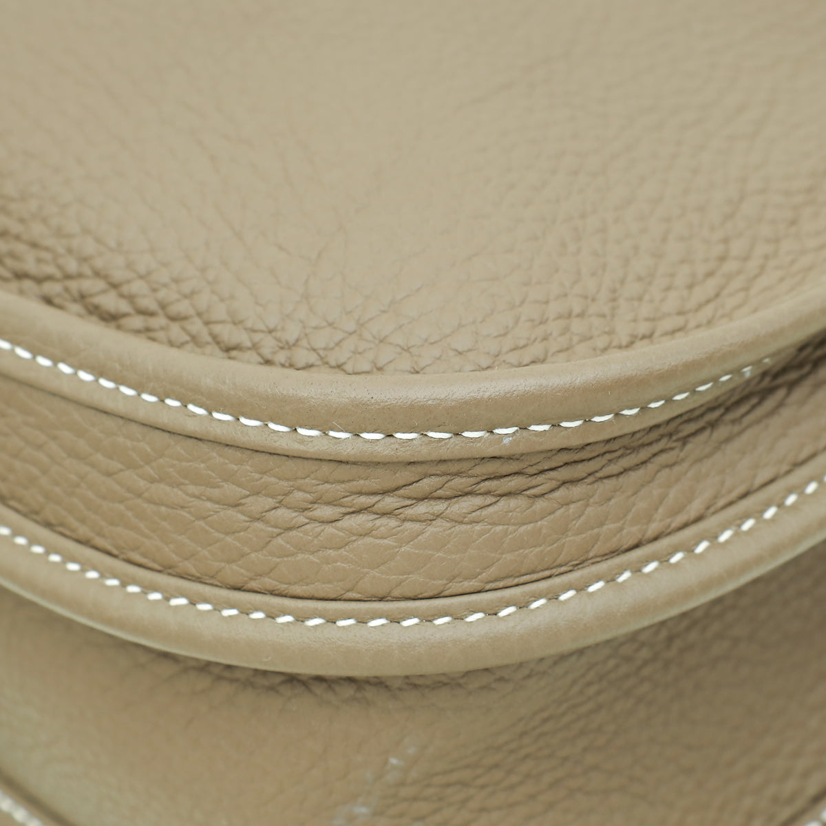 Hermes Etoupe Evelyne III PM Togo Bag