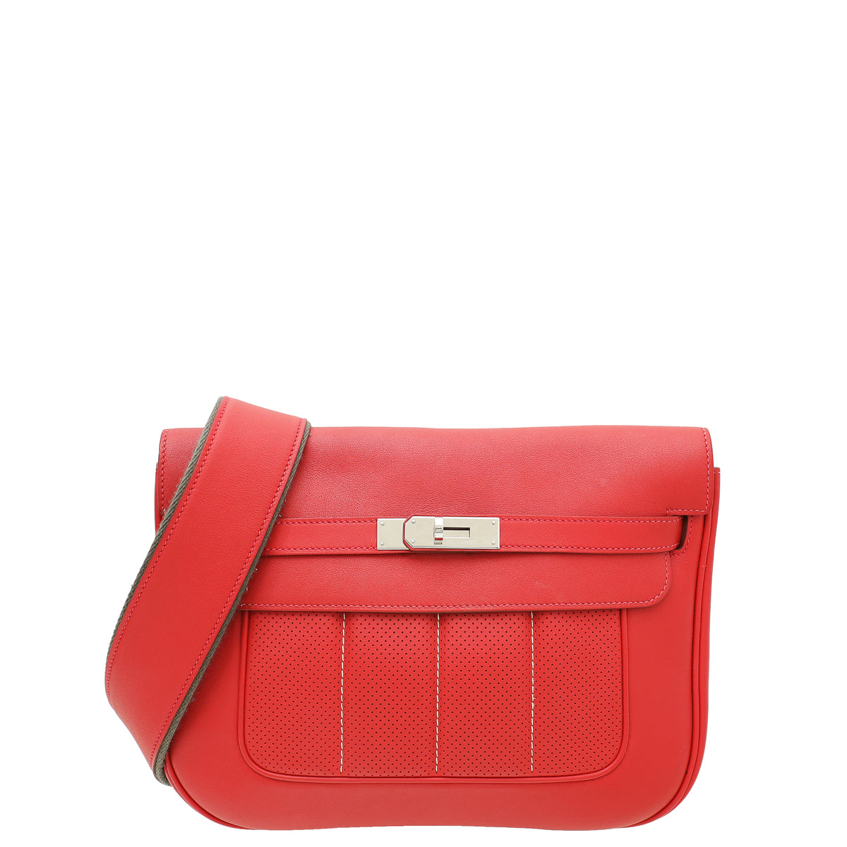 Hermes Rouge Vif Swift Sac Berline 28 Bag-Hermes-THE CLOSET