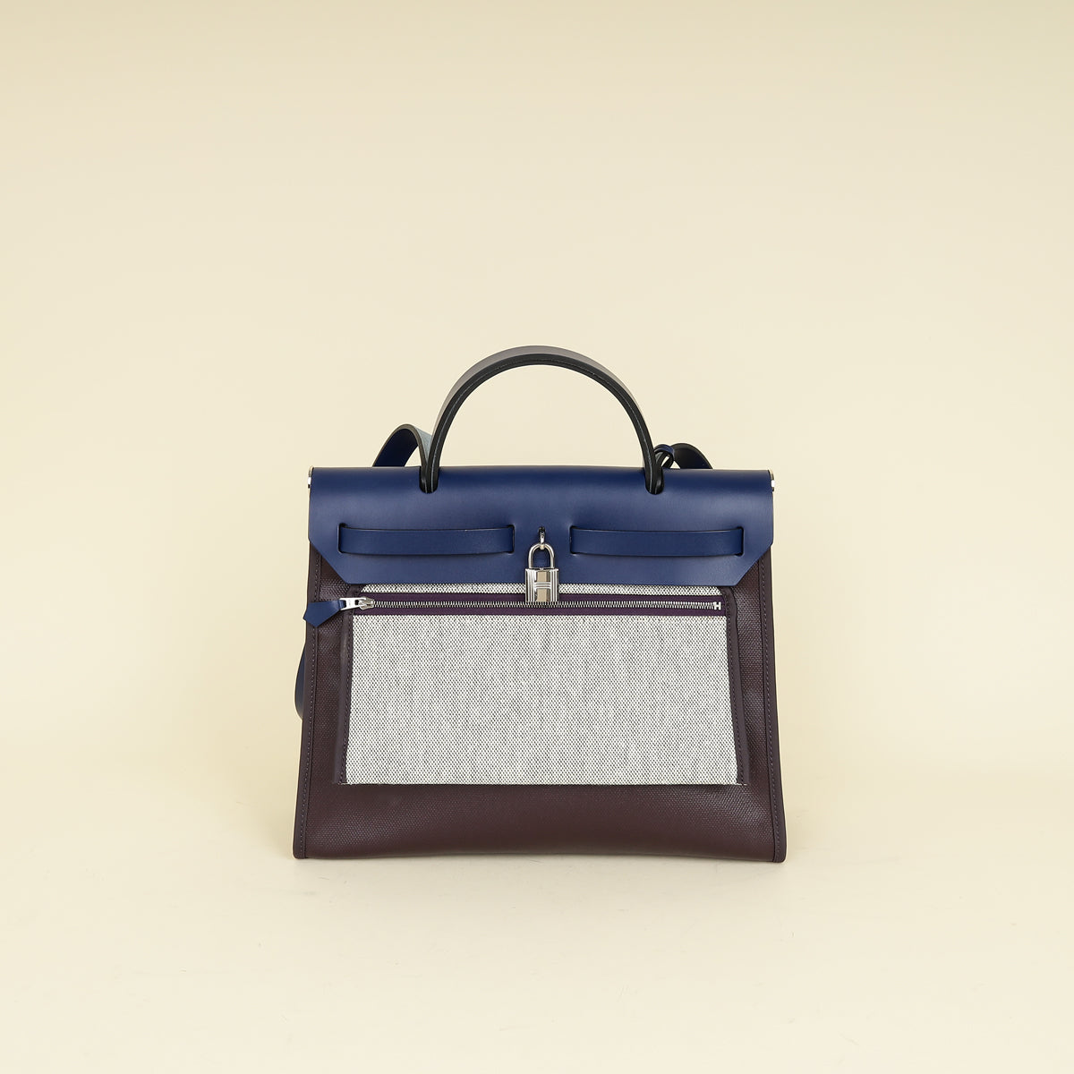 Hermes Multicolor Herbag Zip 31 PM Sellier H Berline Hunter Cowhide Bag-Hermes-THE CLOSET