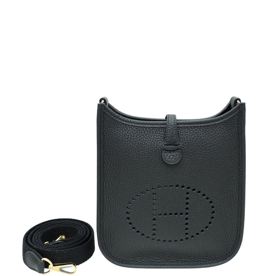 Hermes Noir Evelyne Mini 16 TPM Bag
