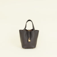 Hermes Ebene Picotin Lock 18 Bag