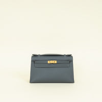Hermes Gris Misty Kelly Mini Pochette