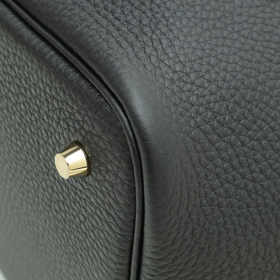 Hermes Noir Picotin Lock 22 Bag