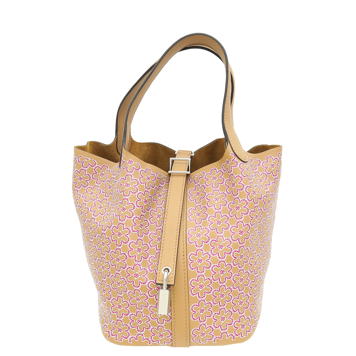 Hermes Bicolor Picotin Lock 18 Lucky Daisy Printed Bag-Hermes-THE CLOSET