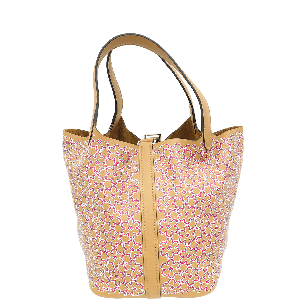 Hermes Bicolor Picotin Lock 18 Lucky Daisy Printed Bag-Hermes-THE CLOSET