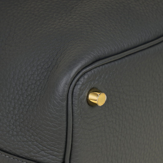 Hermes Gris Misty Picotin Lock 18 Bag-Hermes-THE CLOSET