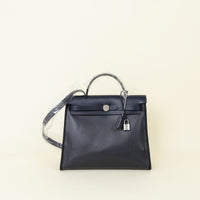 Hermes Bleu Indigo Berline Sellier Herbag Zip 31 PM Bag