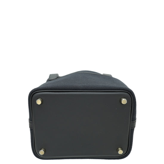 Hermes Noir Toile Goeland & Swift Picotin Lock Pockets 18 Bag