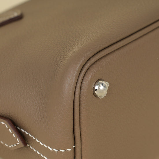 Hermes Etoupe Bolide 1923 Mini Evercolor Bag-Hermes-THE CLOSET