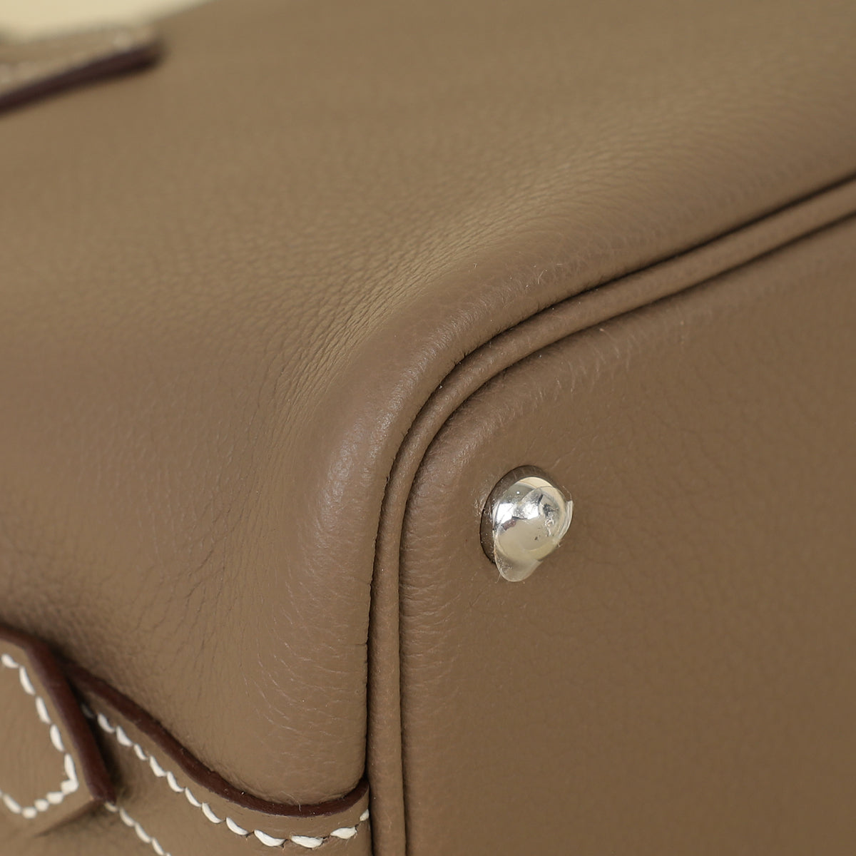 Hermes Etoupe Bolide 1923 Mini Evercolor Bag-Hermes-THE CLOSET