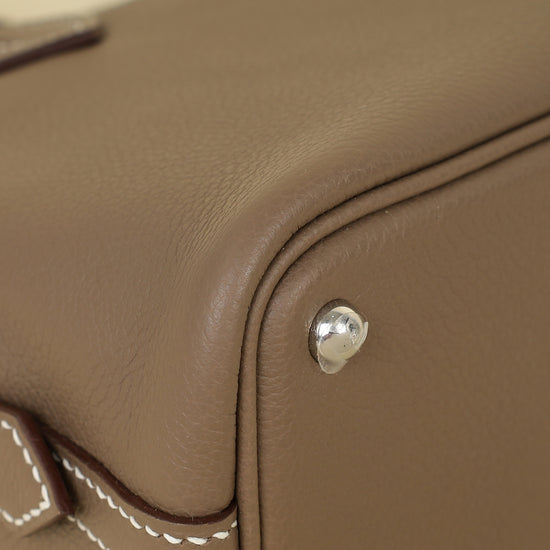 Hermes Etoupe Bolide 1923 Mini Evercolor Bag-Hermes-THE CLOSET