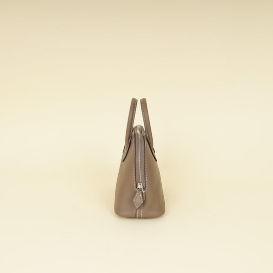 Hermes Etoupe Bolide 1923 Mini Evercolor Bag-Hermes-THE CLOSET