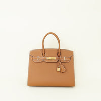 Hermes Gold Birkin 30 Sellier Bag