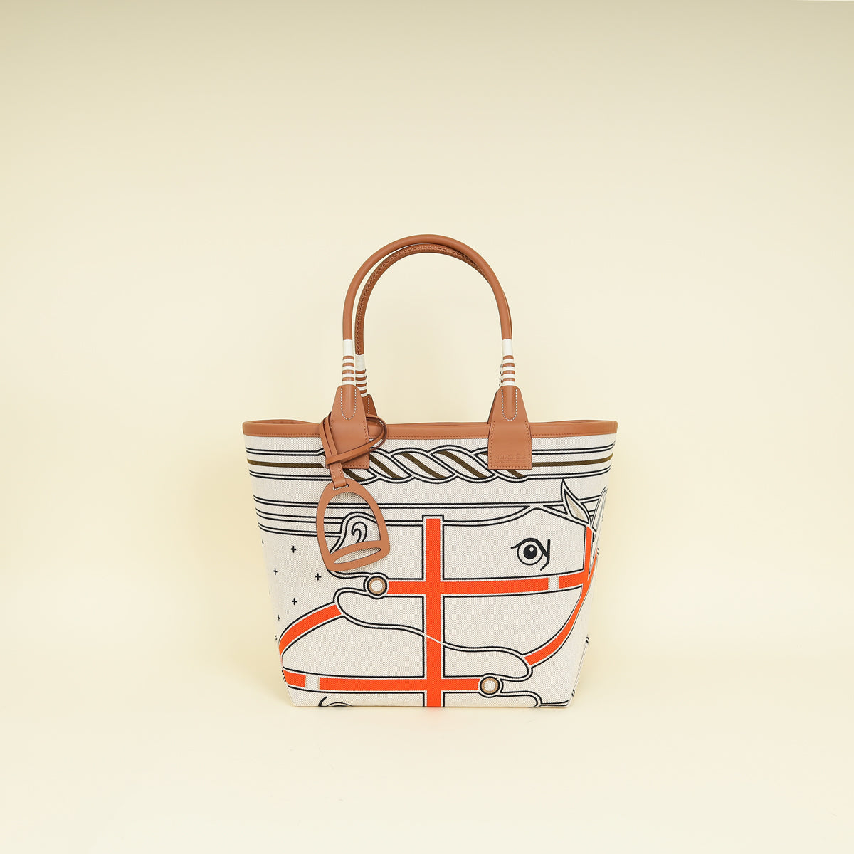 Hermes Multicolor Quadrige Au Fil Motif Steeple 28 Bag