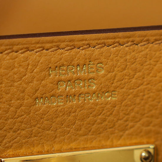 Hermes Caramel Kelly To Go Bag