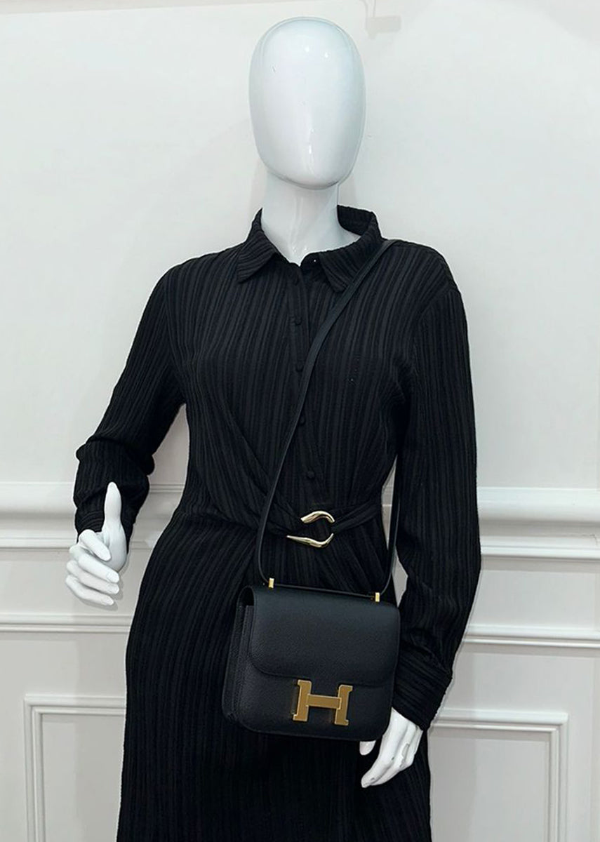 Hermes Noir Constance III 18 Re-Edition Mini Bag — image 14 of 14