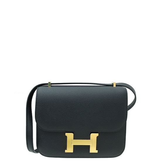 Hermes Noir Constance III 18 Re-Edition Mini Bag