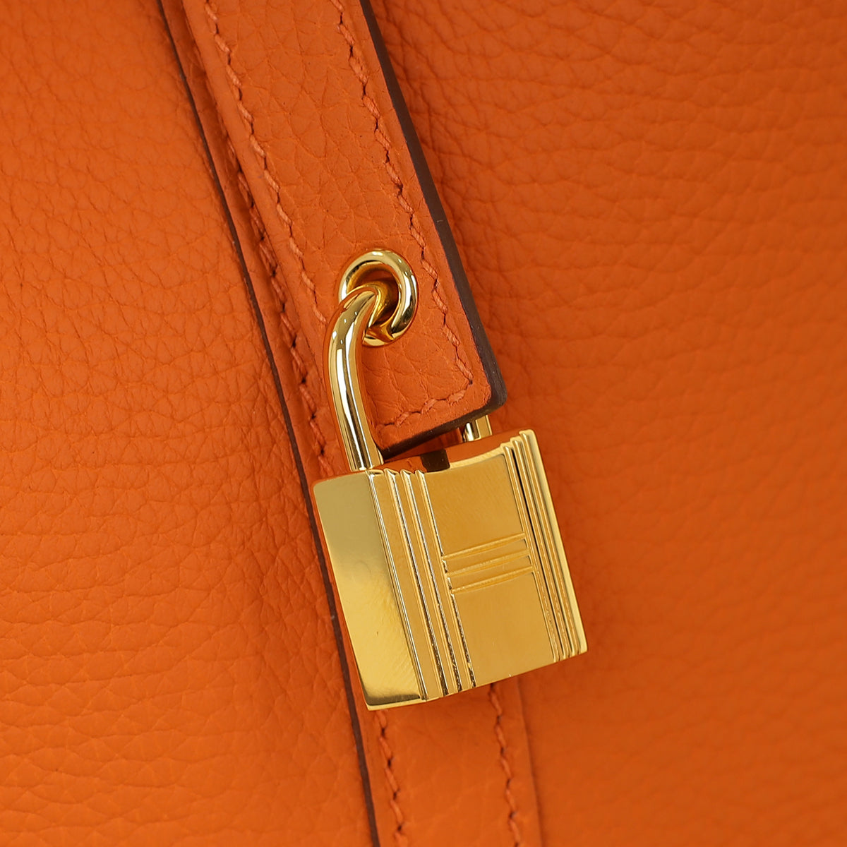 Hermes Orange Picotin Lock 22 Bag