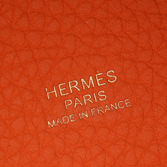 Hermes Orange Picotin Lock 22 Bag