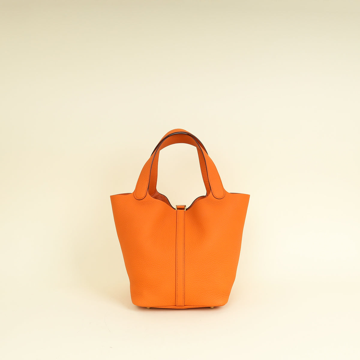 Hermes Orange Picotin Lock 22 Bag